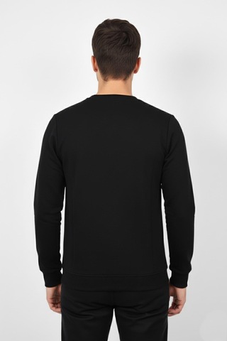 Baglan Erkek Mevsimlik Sıfır Yaka Sweatshirt Bgl-st04864 Siyah