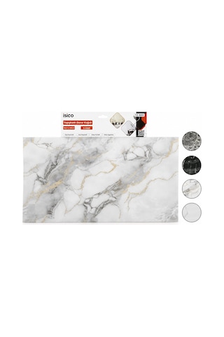İbico İ13-085 Yapışkanlı Duvar Kağıt 30x60cm 4 Adet Panel Mix Mermer Desen Düz - 60'li Paket Diğer