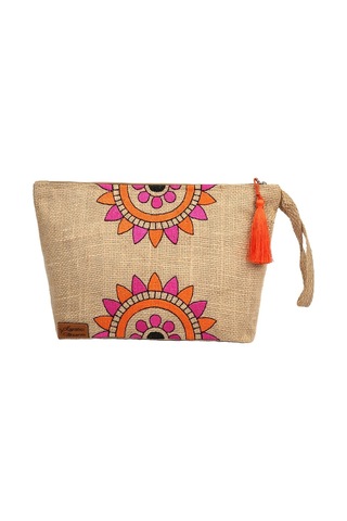 Ju Yaratıcı Tasarım Hasır Kadın Portföy & Clutch Üçgen Çanta