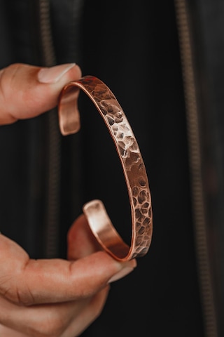 Erkek Bakır Bileklik - Grift Erkek Bakır Kelepçe Bileklik Rose Gold