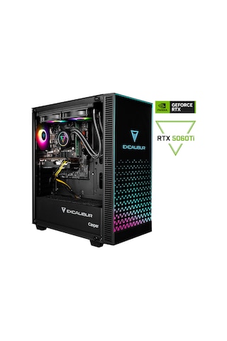Casper Excalibur E65L.147F-EXT0X-0RD i7-14700F 64 GB 2 TB SSD RTX5060Ti Free Dos Masaüstü Oyuncu Bilgisayarı