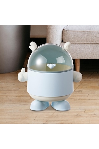 Pazly Suntek Sevimli Sepeti Mavi Mavi Masaüstü Kutusu Dekoratif Çöp Ad Mavi