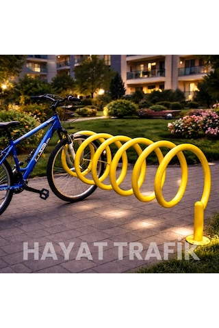 10'lu Spiral Bisiklet Park Yeri - 150 X 50 X 70 Cm