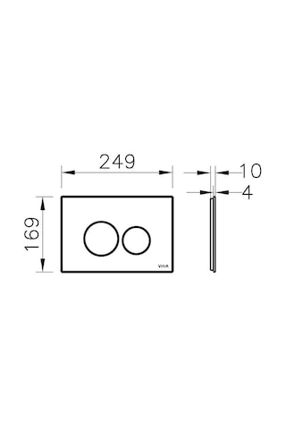 VitrA Origin Kumanda Paneli Siyah 740-1601 Siyah