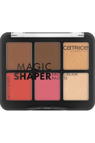Catrice Catrıce Magic Shaper Yüz Kremi Paleti 010, Kutsal Kase, 6 Renk, Allık, Aydınlatıcı, Vegan Allıklar Kahverengi