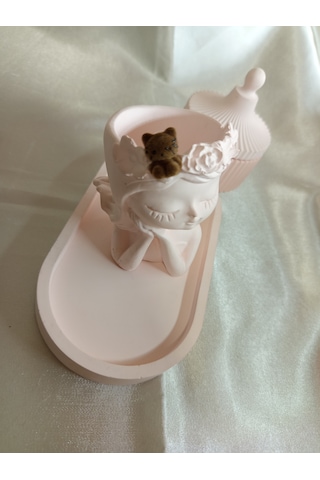 Koyu Kahverengi Peluş Kedili Küpe