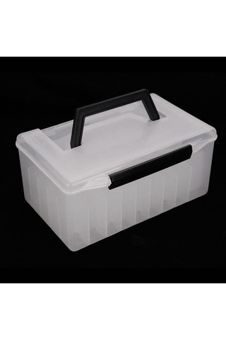 Jeehugo Pvc Malzeme Çok Bölmeli Balık Tutma Kutusu - Organize Olta Takımları İçin Beyaz