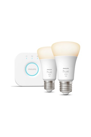 Philips HueW 9.5-75W Beyaz Akıllı Başlangıç Seti 2'li E27