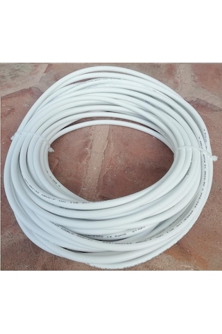 Birikim 3x1.5 Tam Bakır Ttr Kablo 10 Metre Beyaz
