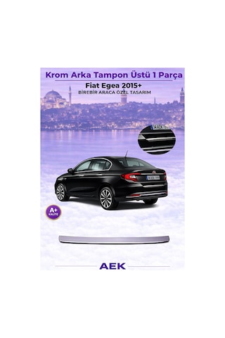 Fiat Egea 2015+ Sd/hb Araca Özel Arka Tampon Koruma Krom A+