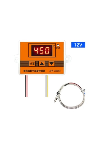 Pazly Abs Malzemeli Çoklu Voltaj Dijital Termostat 12v/24v/220v Sıcaklık Kontrol Cihazı