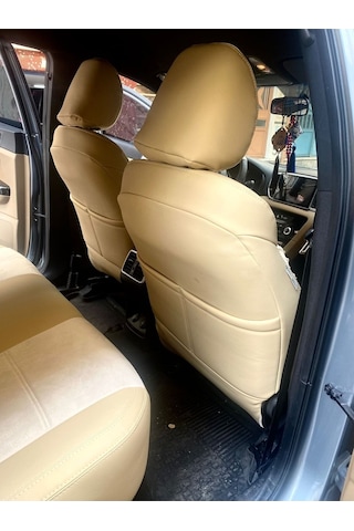 Kia Sportage 2016 2021 Arası Uyumlu Arka Sırt 2+1 Arka Sırt Kolcaklı Model Krem Taytüyü Krem Deri