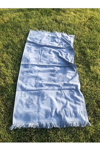 Plaj Havlusu Jakarlı 70x140 Cm Mavi