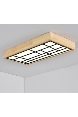 Ahşap Çerçeve Tavan Led Aydınlatma Avize 30X120Cm Salon Yatak Od (521928391)