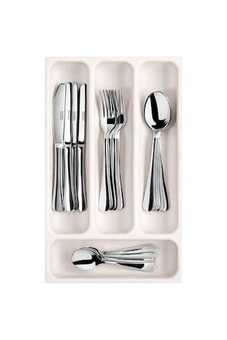 Flexispace 899410 Mutfak Gereçleri İçin Çekmece Düzenleyici, Plastik, Beyaz, 37 X 22,2 X 4,5 Cm Çok Renkli