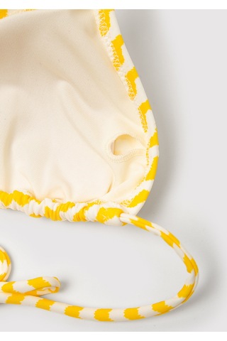 Mavi - Çizgili Üçgen Bikini Üstü 1912575-71301 Sarı