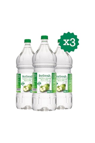 Ferfresh Beyaz Sirke 2 Lt Pet Yeşil Elma Aromalı X 3 Adet