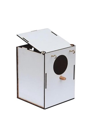 Lux Ahşap Muhabbet Yuvası Beyaz