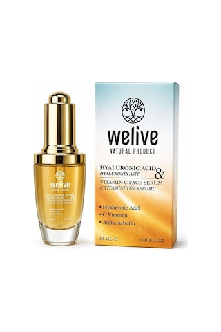 Welive Hyaluronic Acid & Vitamin C Serum 30 Ml Nemlendirici, Aydınlatıcı & Anti-aging Yüz Serumu