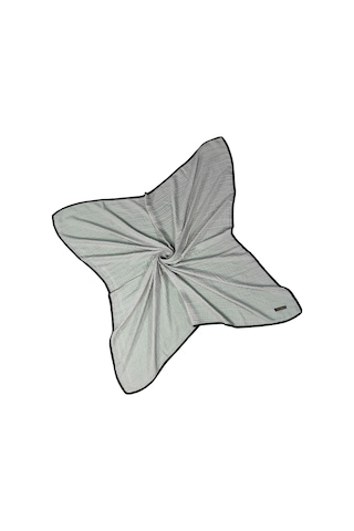 Mim Eşarp Mısırlı Eşarpları Biyeli Müslin Düz Renk Eşarp 100x100cm Gri