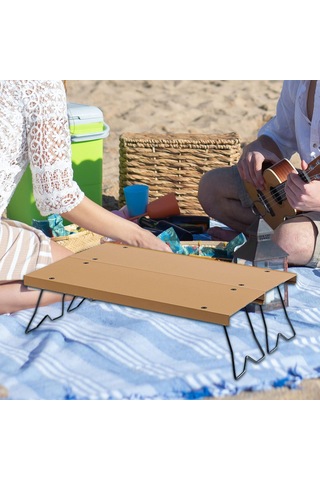 Dolıty Kamp Masası Katlanır Bacaklar Taşıma Çantası Haki Haki Çok Renkli