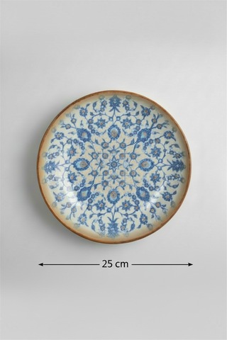 6'lı Venue Çukur Tabak 25cm Dijital Tiara-a Rinart Krem