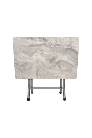 Siyah Mermer Desenli Katlanabilir Masa 60 90 Diğer