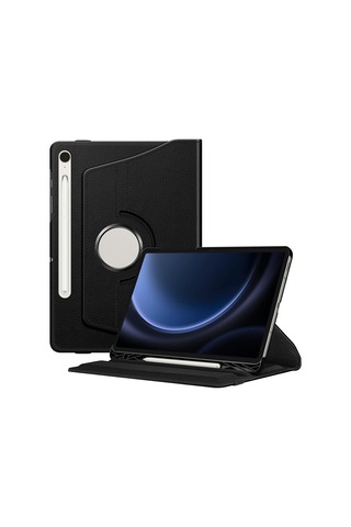 Madnova Tablet Kılıfı Yatay Ve Dikey Standlı 360 Derece Döner Tablet Kılıfı Siyah, S9 Fe Sku: Smgstk7c6d78b749 Arka Kapak