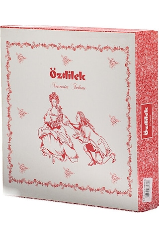 Özdilek My Valentine Çift Kişilik Nevresim Takımı Beyaz - Kırmızı