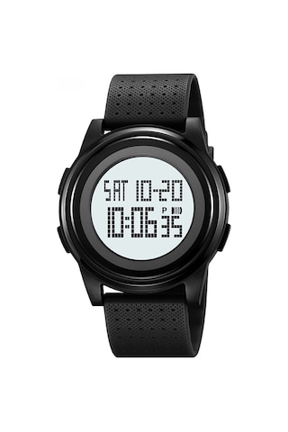 Youmex Erkek Spor Elektronik Saat - 50m Su Geçirmez, Zamanlayıcı, Alarm, Led Işık, Tpu Kordon - Siyah Diğer