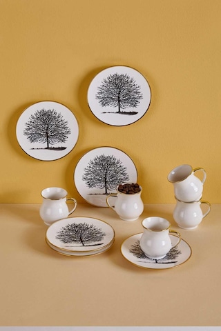 Neva N3249 Çınar Plus 6 Kişilik Kahve Fincan Takımı