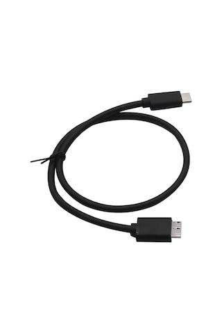 Type C To Micro B 3.0 Kablo 1 Metre Siyah Renk Hızlı Veri Aktarım Kablosu Micro B Harici Harddisk Kablosu