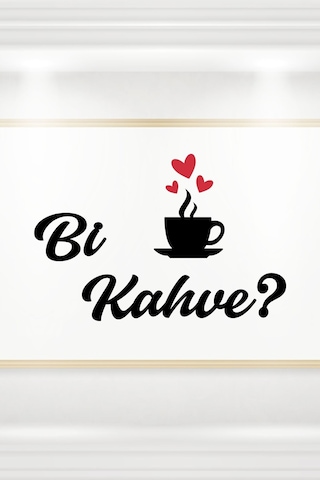 Bi Kahve Dekoratif Ahşap Duvar Dekoru - Ev Süsü - Kahve Köşesi - Duvar Dekorasyon