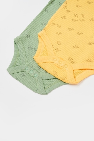 Organik Modal Fil Baskılı 2 Li Uzun Kollu Badi Csym11316 001