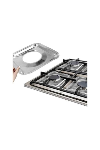 Zhltools 10 Adet Kare Ocak Üstü Yağ Koruyucu Alüminyum Levha 23x23cm
