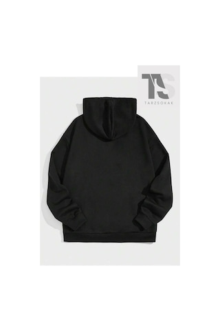 Tarzsokak Challange Sweatshirt Fermuarlı Hırka Siyah