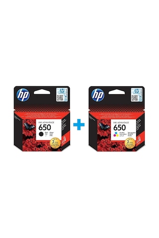 HP 650 Siyah Cz101Ae HP 650 Renkli Cz102Ae Kartuş Seti HP 650 Siyah Cz101Ae HP 650 Renkli Cz102Ae Kartuş Seti