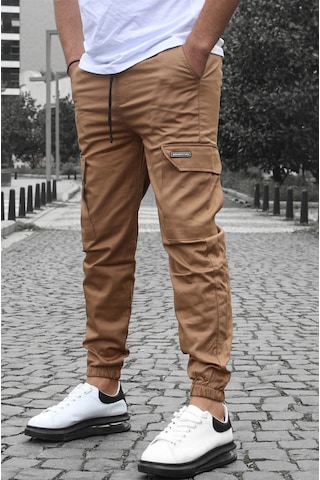 Madmext Kahverengi Kargo Cep Jogger Pantolon 5437