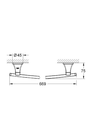 Grohe Grandera Uzun Havluluk 600 Mm Banyo Aksesuarı - 40629Ig0 Krom