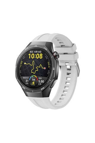 Biriva Home Huawei Watch Gt5 Pro 46mm Uyumlu Krd-130 Silikon Kordon Strap Kayış-gri