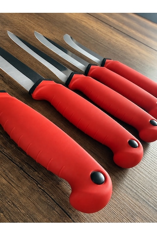 Ergonomik Soft Kaydırmaz Saplı-3'lü Bıçak Seti