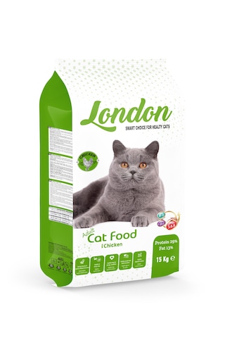 London Tavuklu Yetişkin Kedi Maması 15 Kg 5 Kg 1,5 Kg
