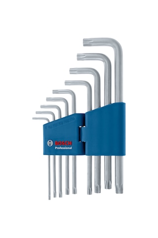 Bosch Profesyonel T10 - T50 Torx Alyan Takımı 9 Parça (10-50 mm) - 1600A01TH4