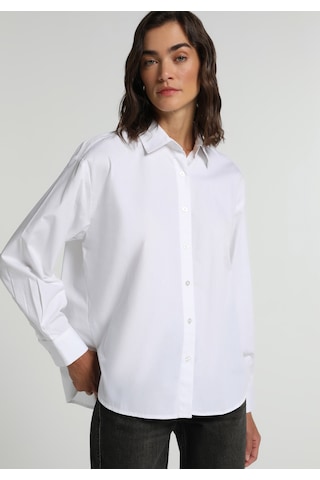 Colin's Colins Boyfriend Fit Shirt Neck Düz Kadın Beyaz Uzun Kol Gömlek Cl1081481 Q1.v1 Wht