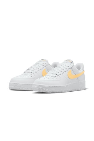 Nike Air Force 1 '07 White/melon Tint-black Unisex Sneaker Fq2742 100 Beyaz