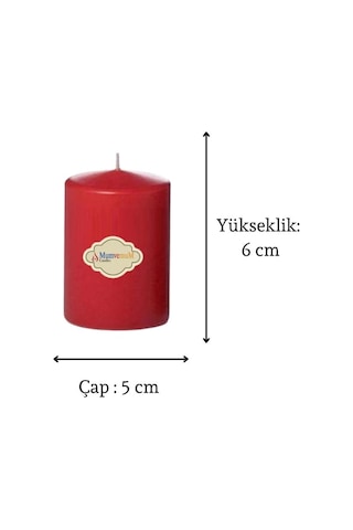 3 Lü Midium Set Mum Kırmızı Çap :5 Cm Kirmızı