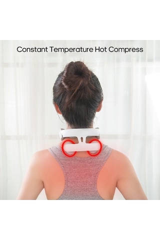 Tongxida Dört Kafalı Servikal Masaj Aleti, Beyaz, Usb Şarj Edilebilir, İyi Sağlık İçin Kullanılır Beyaz