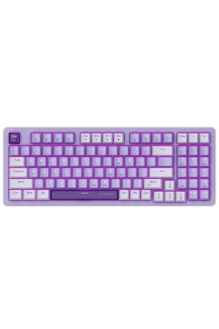 Z-94 Mekanik Oyuncu Klavyesi Beyaz Mor Kırmızı Switch