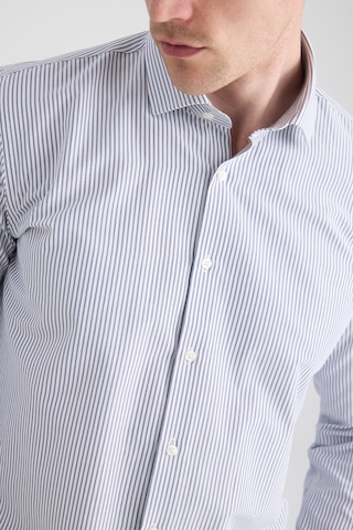 Twn Slim Fit Lacivert Çizgili Gömlek 5ef02ıg13288m Çok Renkli