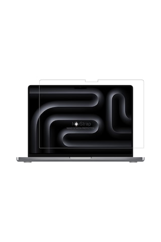 Novstrap  Macbook Pro 16 İnç M3 A2991 İle Uyumlu Parlak Kılıf + Siyah Klavye Kılıfı + Film Karışık Çok Renkli